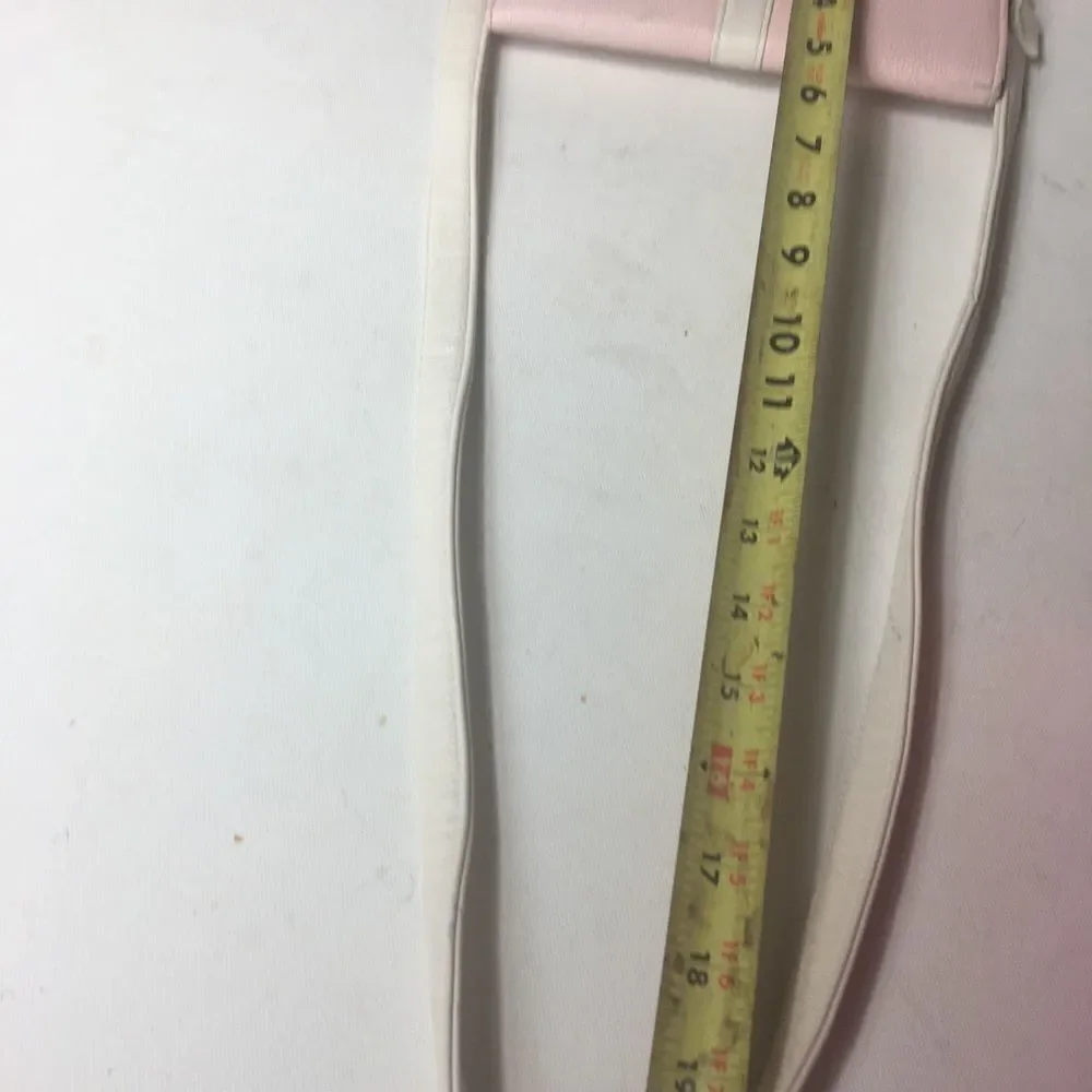 Betsey Johnson pink & beige crossbody/wallet bag